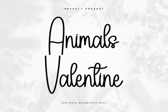Animals Valentine: A Handwritten Font for Modern Editorial