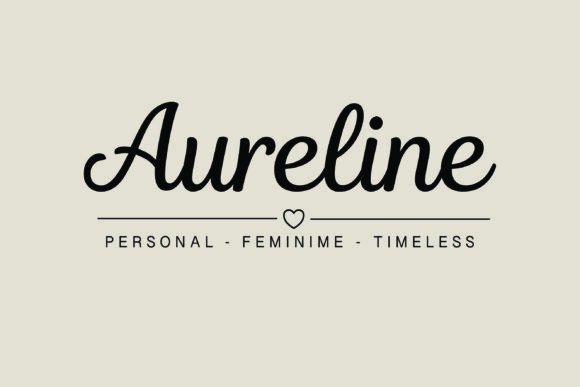 Aureline Font: Elegant Script for Handmade Brands