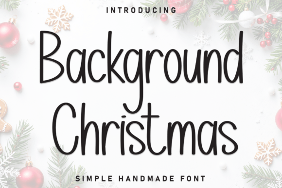 Background Christmas: A Mesmerizing Handwritten Display Font