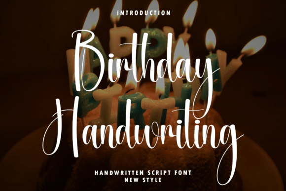 Birthday Handwriting Font for Elegant Campaigns