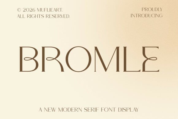 Bromle: A Modern Serif Font for Makers