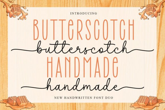 Butterscotch Handmade Duo: A Premium Script Font for Makers