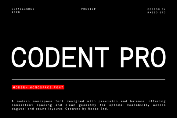 Codent Pro: The Monospace Typeface for Clean Campaigns