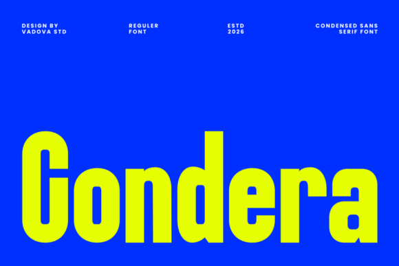 Condera: A Bold Typeface for Impactful Branding
