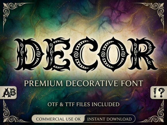 Decor Typeface Review: Gothic Elegance for Brands
