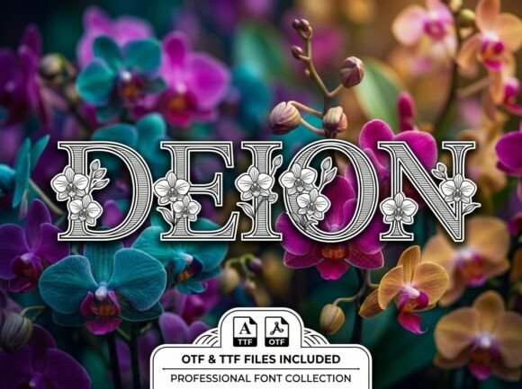 Deion: A Botanical Serif Typeface for Editorial Design