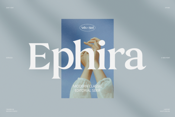 Ephira: A Refined Serif Typeface for Modern Web Design