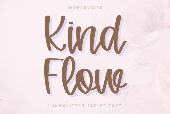 Kind Flow: A Graceful Script Typeface for Editorial Design