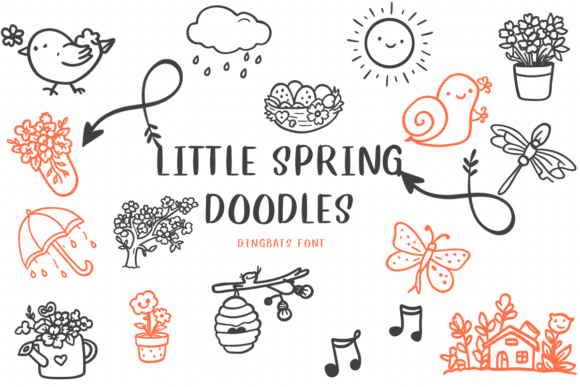 Little Spring Doodles: A Sketch Style Font for Web Design