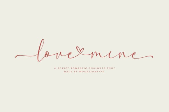 Love Mine Font for Elegant Handmade Designs