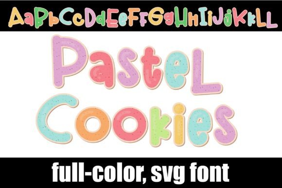 Pastel Cookies: A Playful Color Font for Editors