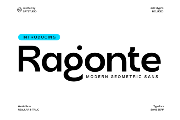 Ragonte: A Modern Sans Serif Font for Bold Branding