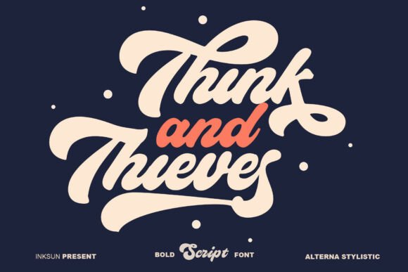 Think and Thieves Typeface for Bold Craft Designs