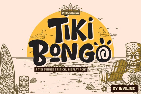 Tiki Bongo Display Font for Editorial Design