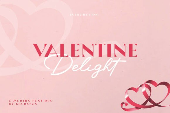 Valentine Delight Duo Font for Romantic Crafts