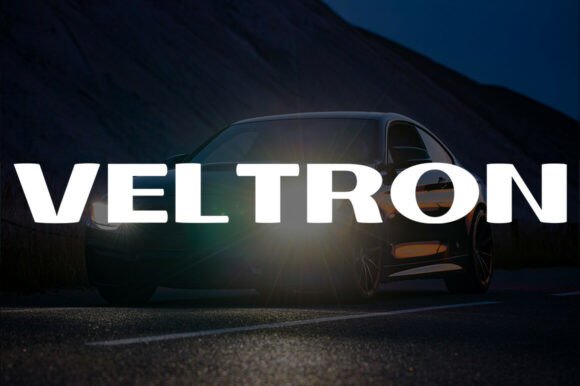 Veltron Typeface for Bold Brand Identity