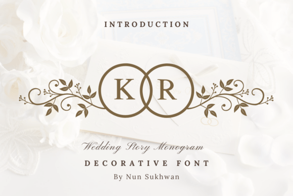 Wedding Story Monogram: A Handwritten Font for Clear Campaigns