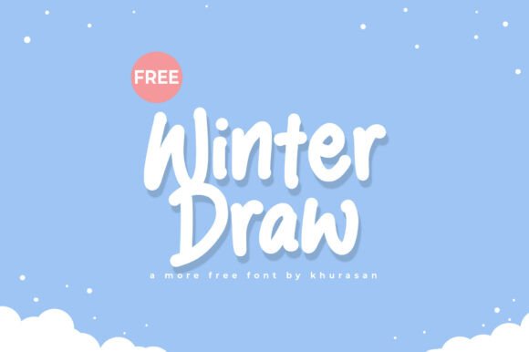 Winter Draw Typeface for Seasonal Campaigns